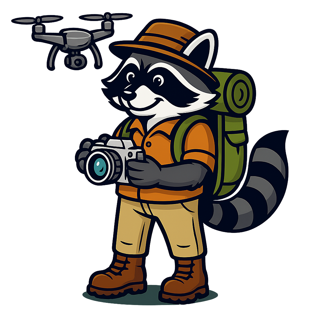 Raccoon Adventurer Logo